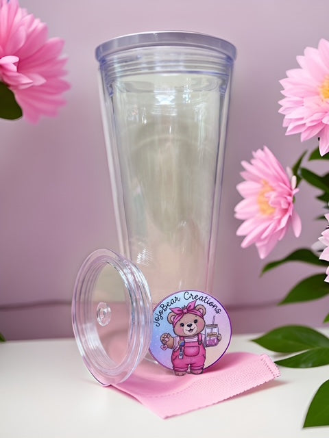24oz Snow Globe Tumbler