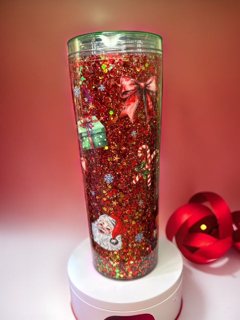 Ready to Ship DISCOUNTED Christmas snow globe Tumbler