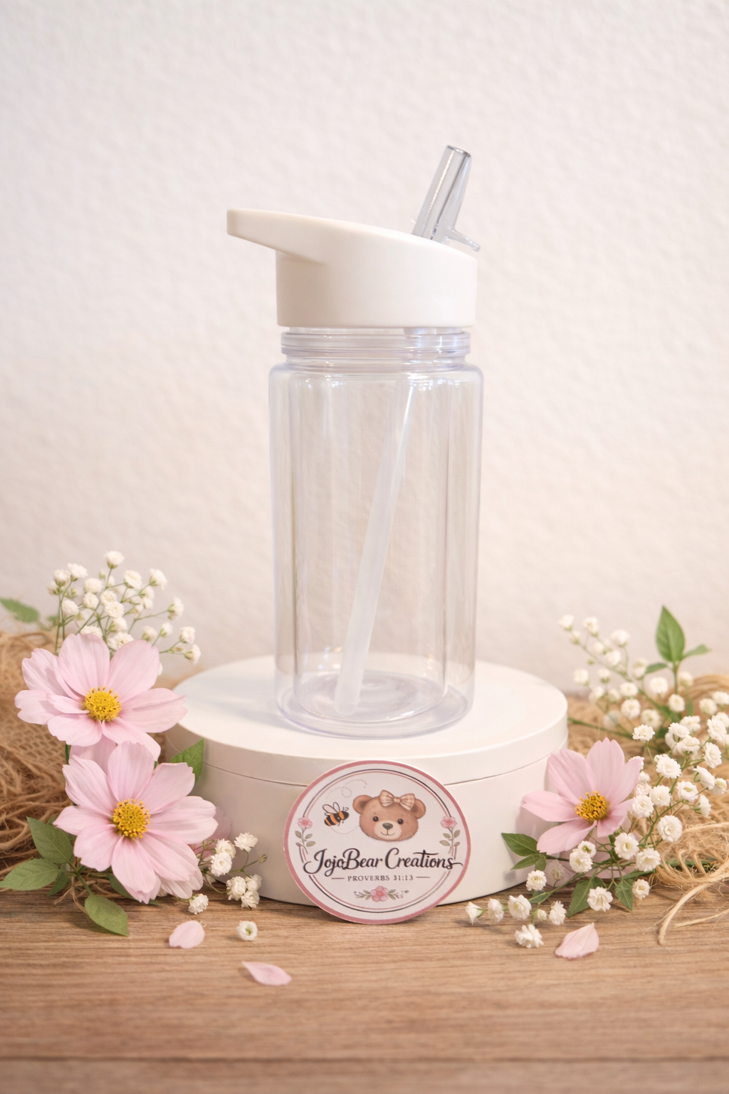 10oz kids snow globe water bottle