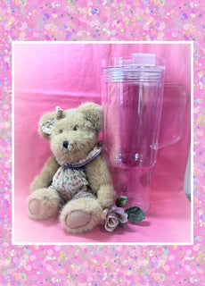 40oz ACRYLIC SNOWGLOBE TUMBLER WITH HANDLE