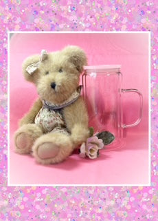 16oz glass snow globe tumbler with handle