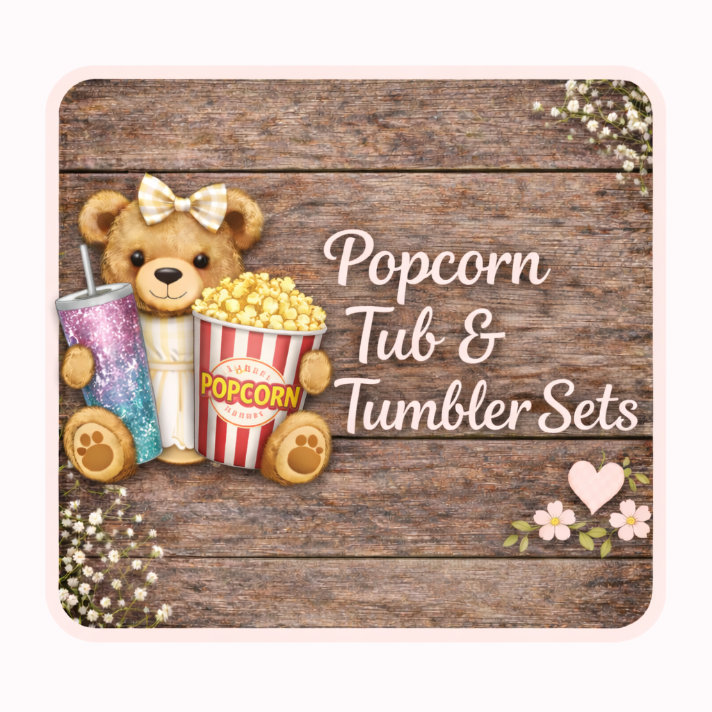 Popcorn Tub and Tumbler Set