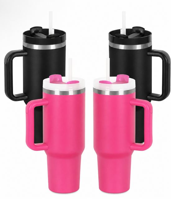 PRE-ORDER 40oz Stainless Steel Tumbler with Straw