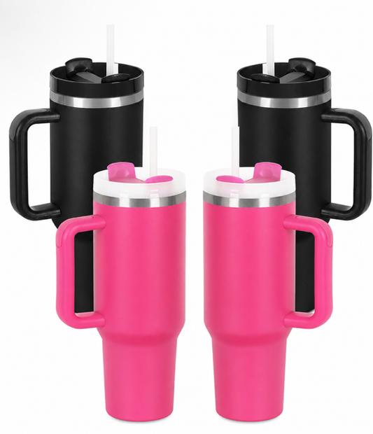 PRE-ORDER 40oz Stainless Steel Tumbler with Straw