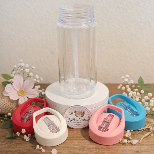 10oz kids snow globe water bottle