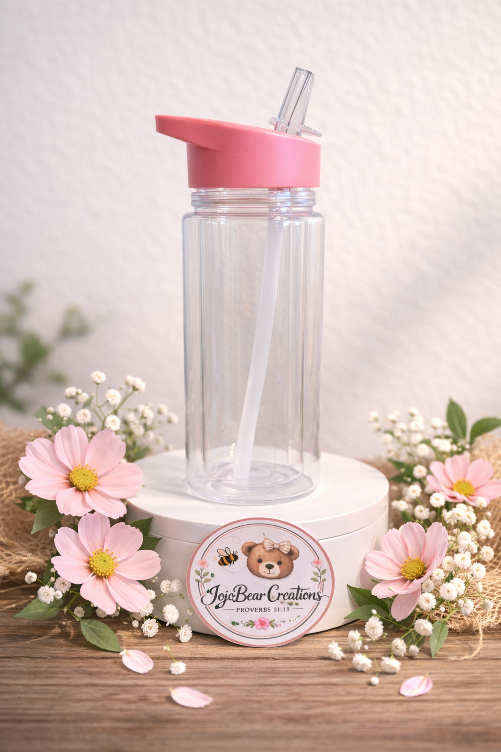 10oz kids snow globe water bottle
