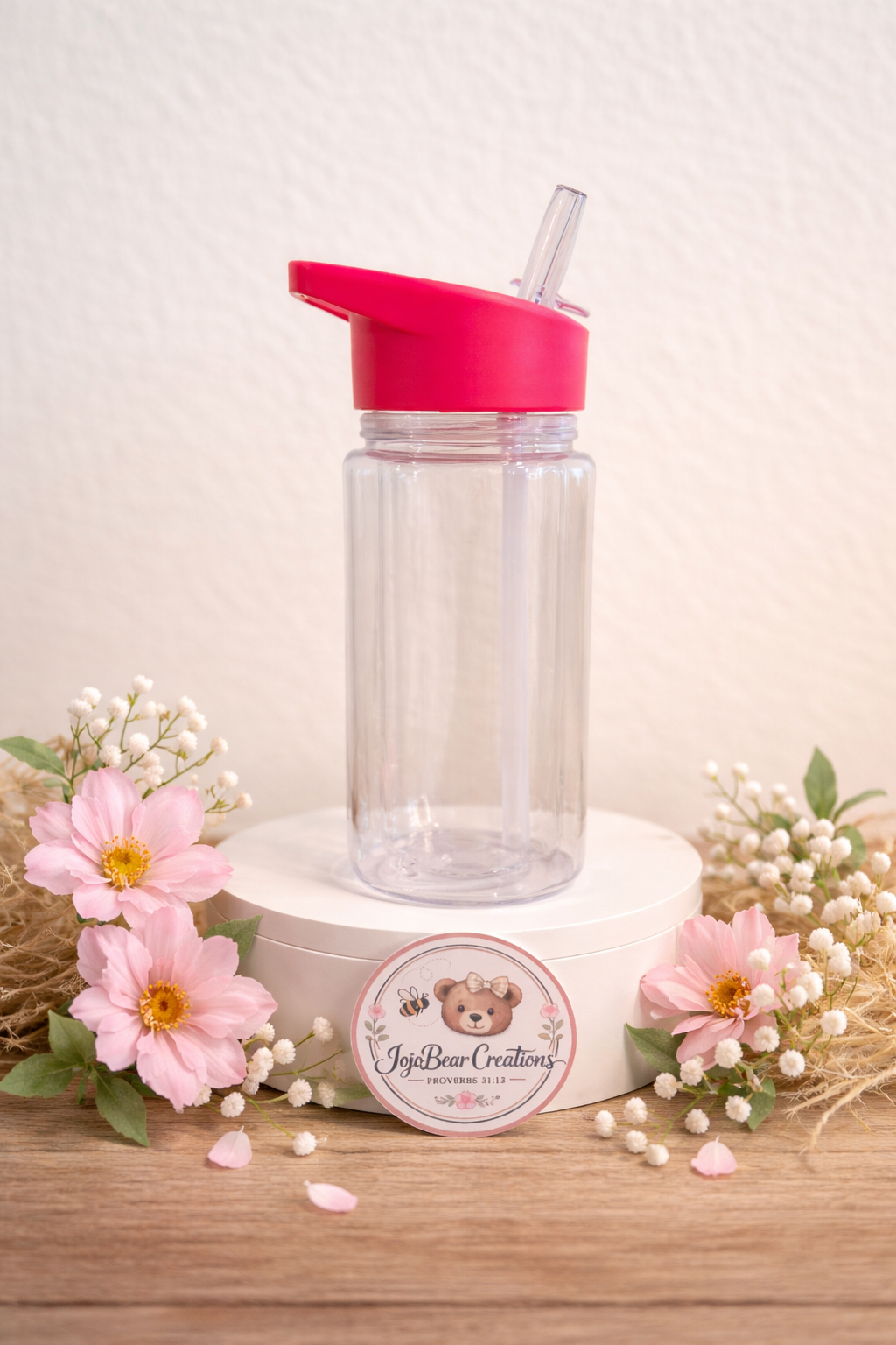 10oz kids snow globe water bottle