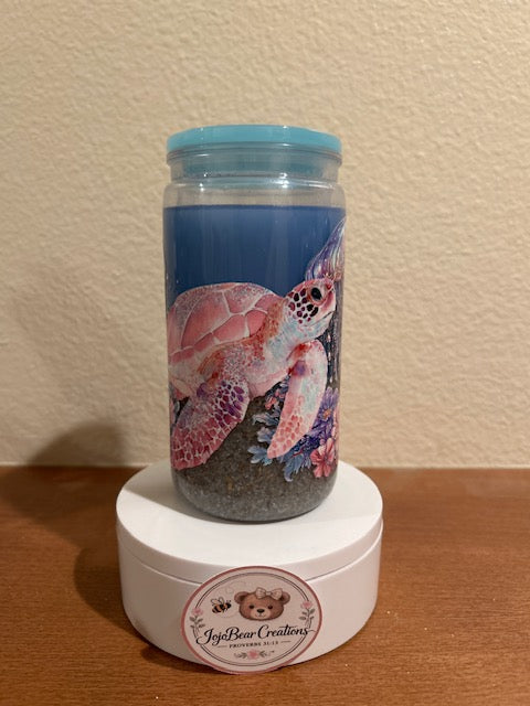 16oz Sea Turtle beach Tumbler